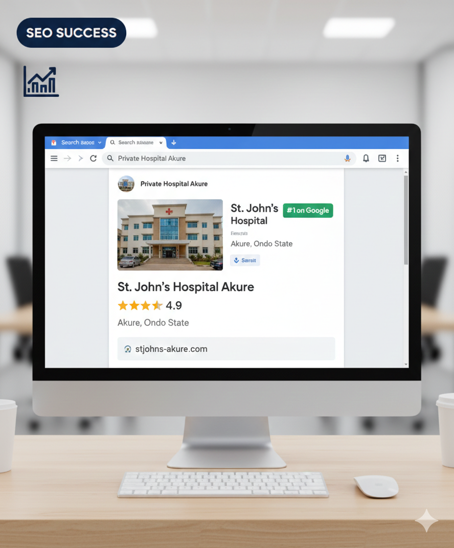 SEO of St. Johns and Mary hospital by apiusartech